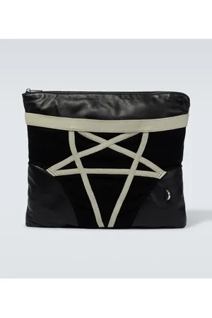 Rick Owens Pochette Pentabrief in pelle
