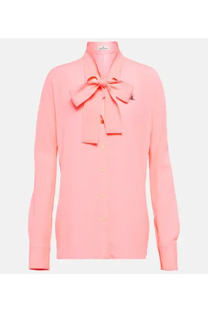 Vivienne Westwood Blusa in crêpe con lavallière