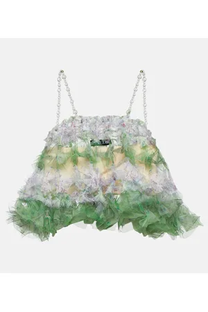 SUSAN FANG Top cropped in tulle