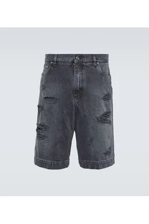 Dolce & Gabbana Shorts di jeans distressed