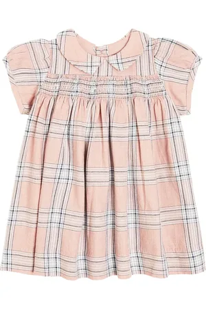 BONPOINT Baby - Abito Joyeuse in misto cotone a quadri