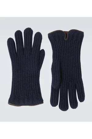 Loro Piana Guanti in cashmere a coste