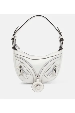 VERSACE Borsa a spalla Repeat Mini in pelle