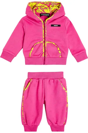 VERSACE Baby - Pantaloni sportivi e felpa con cappuccio in jersey