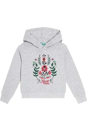Kenzo Felpa in jersey di cotone con cappuccio