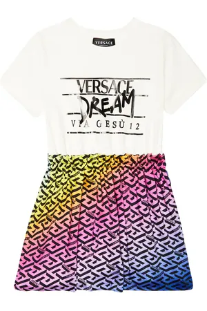 VERSACE Abito chemisier con stampa