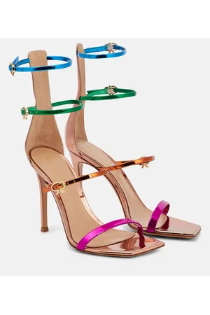 Gianvito Rossi Sandali Ribbon 105 in pelle
