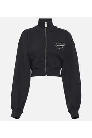 OFF-WHITE Felpa cropped Bling Star