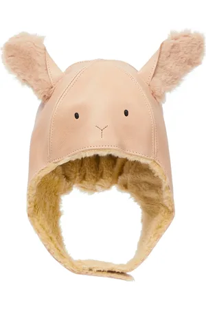 Donsje Cappello Kapi in pelliccia e pelle