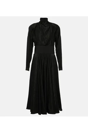 Alaïa Alaïa Abito midi in misto seta con fiocco