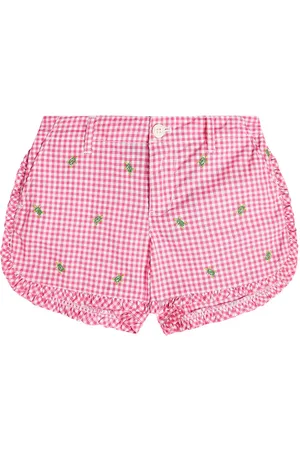 Ralph Lauren Shorts in cotone a quadretti con ricamo