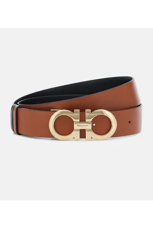 Salvatore Ferragamo Cintura reversibile Gancini in pelle