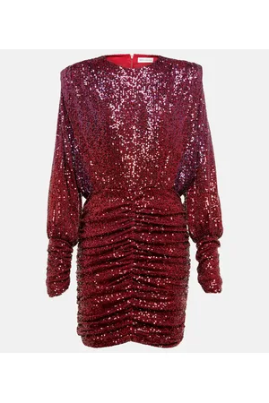 Rebecca Vallance Abito midi con pailettes