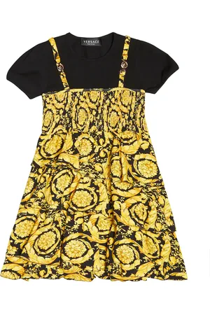 VERSACE Abito in misto cotone con stampa