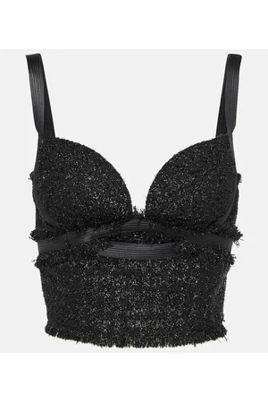 VERSACE Bustier in bouclé