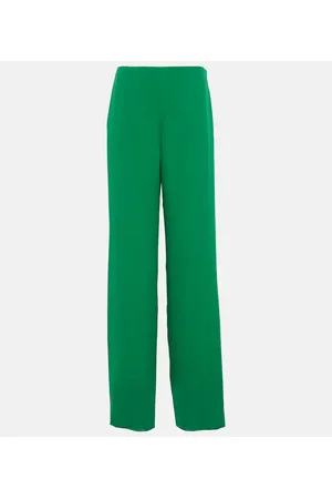 VALENTINO Pantaloni in seta a vita alta