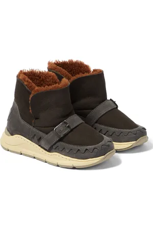 PèPè PèPè Stivali in suede e shearling
