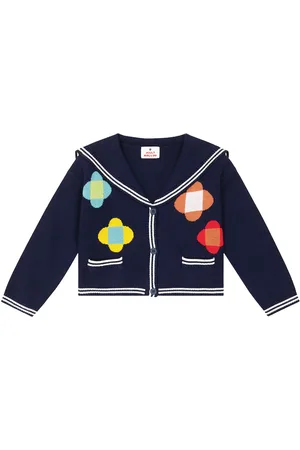 Jelly Mallow Cardigan con intarsio