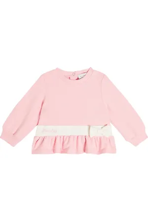 MONNALISA Baby - Felpa in misto cotone con fiocco