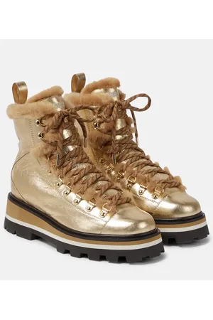 Jimmy Choo Stivaletti Chike in pelle e shearling