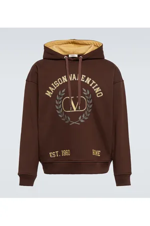 VALENTINO Felpa in jersey di cotone con stampa