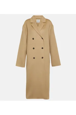 Totême Cappotto doppiopetto oversize in lana