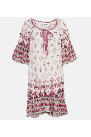 Marant Etoile Miniabito Loane in cotone con stampa
