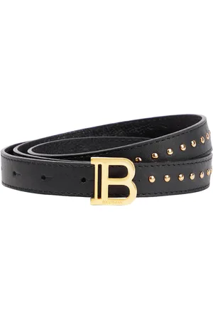 Balmain Cintura in pelle con logo