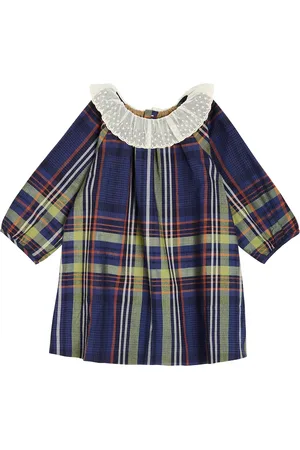 BONPOINT Baby - Abito Flavili in cotone tartan