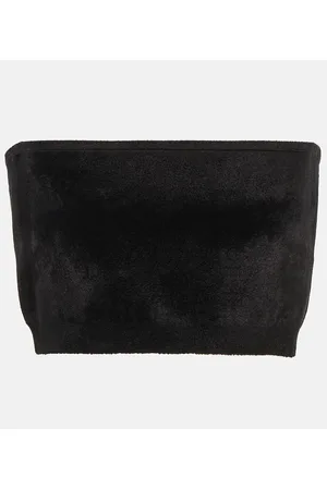 Alaïa Alaïa Top a fascia in velluto