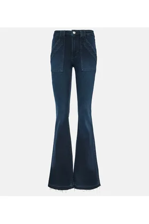 Frame Jeans Le High Flare Trapunto a vita alta