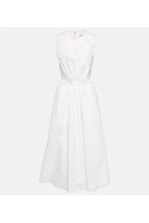 Proenza Schouler White Label - Abito midi in cotone con cut-out