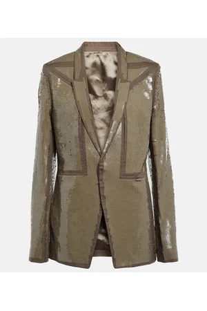 Rick Owens Blazer monopetto in cotone