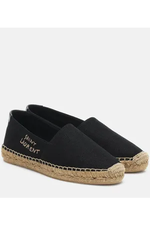 Saint Laurent Espadrillas in canvas con ricamo