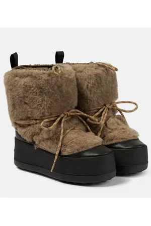 Max Mara Stivaletti in shearling e teddy
