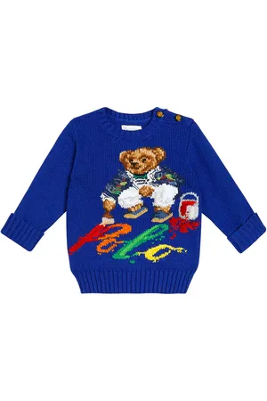 Ralph Lauren Baby - Pullover Polo Bear in cotone