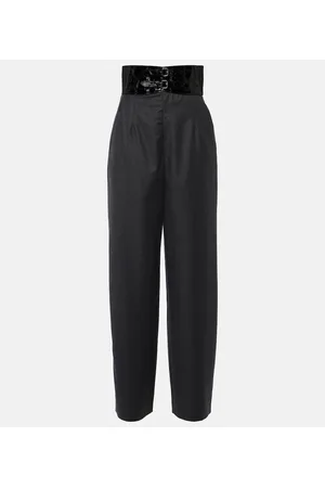 Alaïa Alaïa Pantaloni regular in lana vergine