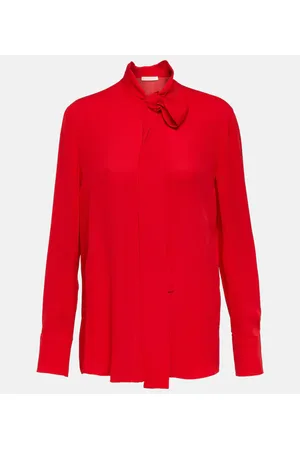 VALENTINO Blusa in seta con fiocco
