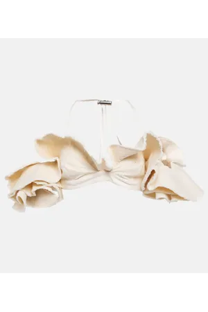 Jacquemus Top Artichaut in cotone con volant