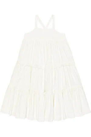 BONPOINT Abito Cherish in cotone con pizzo