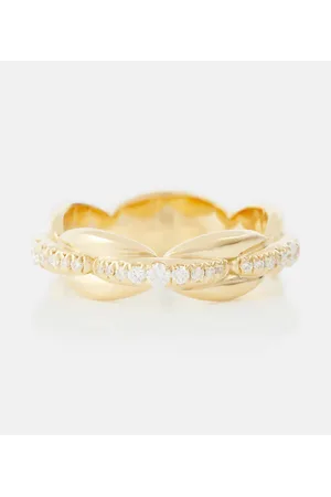 Melissa Kaye Anello Ada in 18 kt con diamanti