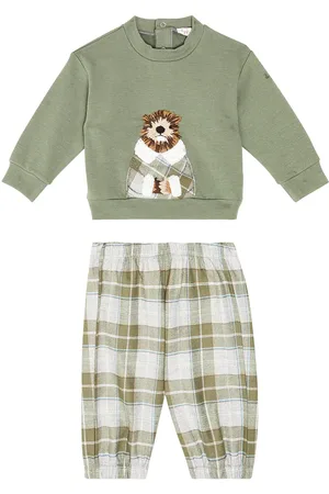Il gufo Baby - Felpa e pantaloni in misto cotone