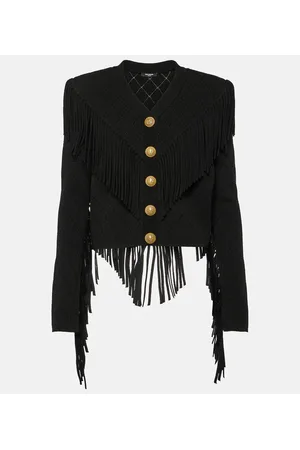 Balmain Cardigan con frange