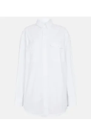 WARDROBE.NYC Miniabito chemisier in popeline di cotone