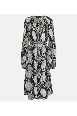 Proenza Schouler Abito midi in jersey con stampa