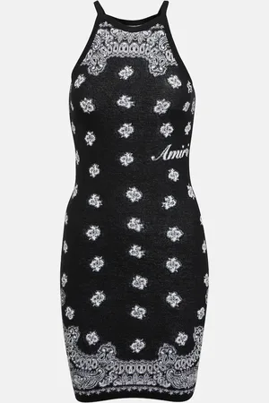 AMIRI Miniabito in cotone con stampa bandana