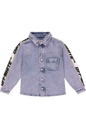 OFF-WHITE Camicia di jeans con logo