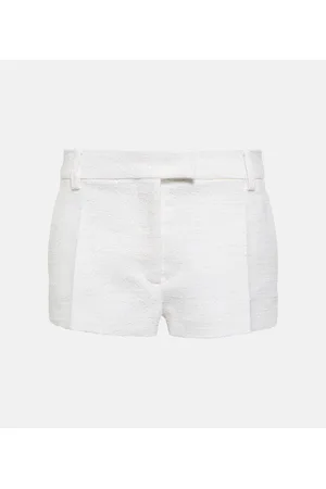 VALENTINO Shorts in tweed di cotone e lana