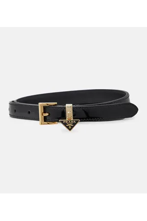 Prada Cintura in pelle con logo