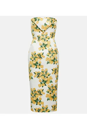 EMILIA WICKSTEAD Abito midi Brigitta con stampa floreale